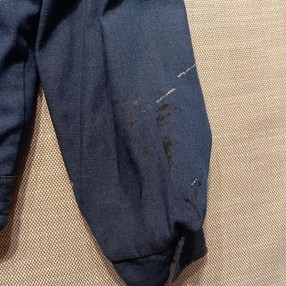 Vintage Raritan Sportswear Denim Sherpa lined Jacket, Size 44, Distressed Wear - Picture 7 of 10